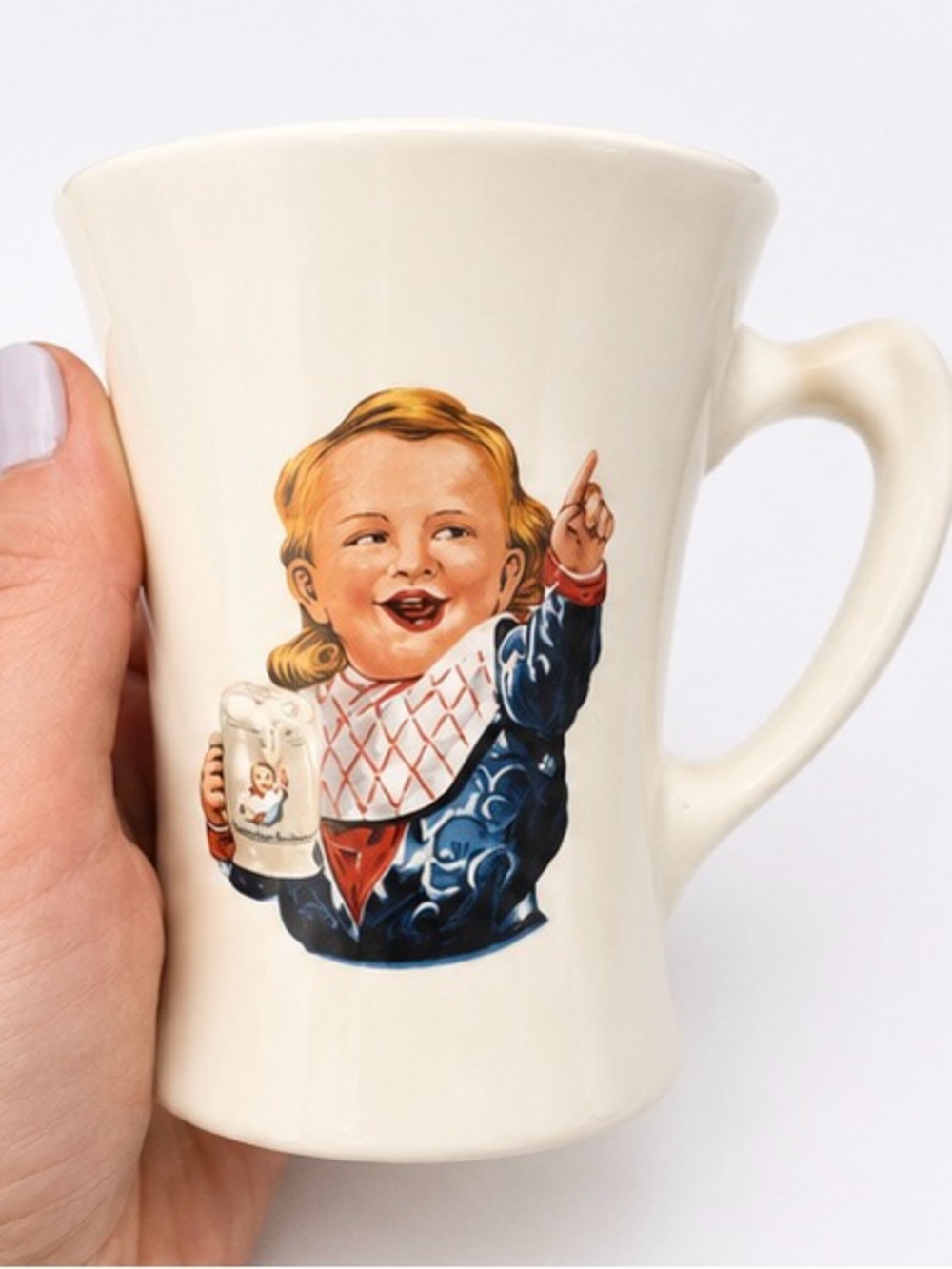 Vintage Hires Root Beer Advertising Mug – Hires Boy Ceramic Soda Fountain Style